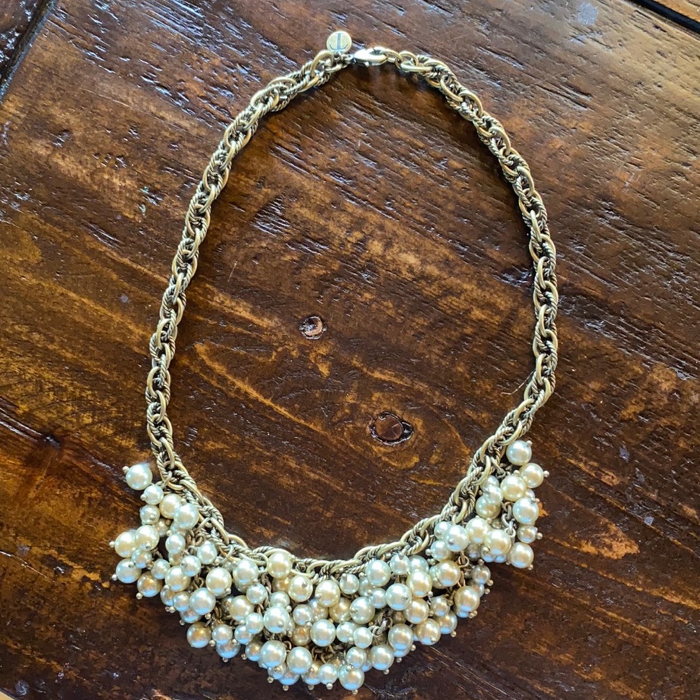 Talbots Multi-Strand Beaded Statement Necklace